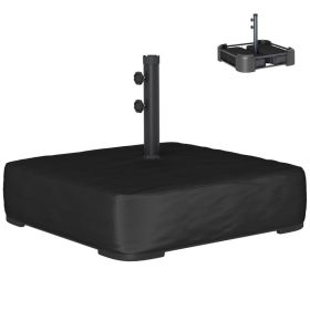 Garden Parasol Base 176 lbs Sand Filled Heavy Duty Stand for Cantilever Umbrellas and 1.9" Poles Black (Option: Black-1075x210x155 mm)