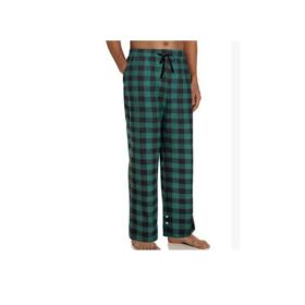 Women's Stretch Plaid Casual Pants With Pockets (Option: Green-XXL)
