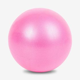 Mini Exercise Pilates Yoga Balls Small Bender For Home Stability Squishy Training Physical Therapy Improves Balance With Inflatable Straw 9.8 Inc (Color: Pink)