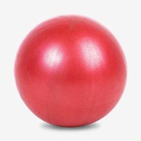 Mini Exercise Pilates Yoga Balls Small Bender For Home Stability Squishy Training Physical Therapy Improves Balance With Inflatable Straw 9.8 Inc (Color: Red)